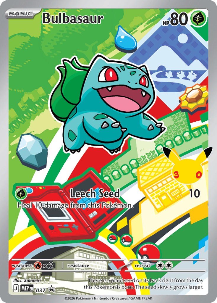 Bulbasaur 30th Anniversary First Partner Illustration promo (37)